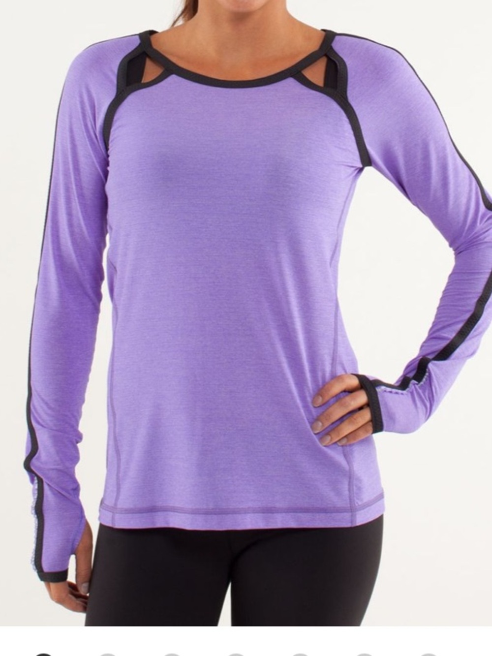 Lululemon Run: Team Spirit Long Sleeve
Power Purple / Deep Coal